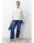 Trendyol Флорална риза Plus Size - Pepit.bg