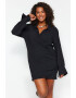 Trendyol Къса рокля Plus Size - Pepit.bg