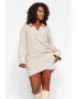 Trendyol Къса рокля Plus Size - Pepit.bg