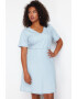 Trendyol Рокля Plus Size с лиосел - Pepit.bg