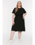Trendyol Рокля Plus Size с връзка - Pepit.bg