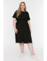 Trendyol Рокля Plus Size с връзка - Pepit.bg