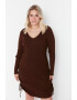Trendyol Рокля Plus Size с връзки - Pepit.bg