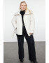 Trendyol Зимно яке с колан Plus Size - Pepit.bg