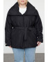 Trendyol Зимно яке с колан Plus Size - Pepit.bg