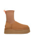 UGG Боти Classic Diper с велурени панели - Светлокафяв - Pepit.bg