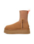 UGG Боти Classic Diper с велурени панели - Светлокафяв - Pepit.bg