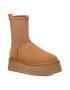 UGG Боти Classic Diper с велурени панели - Светлокафяв - Pepit.bg