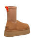 UGG Боти Classic Diper с велурени панели - Светлокафяв - Pepit.bg