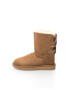 UGG Кафяви велурени боти Bailey с панделки - Pepit.bg