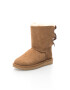 UGG Кафяви велурени боти Bailey с панделки - Pepit.bg