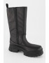 UGG Кожени боти Ashton - Черен - Pepit.bg