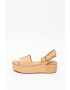 UGG Кожени сандали Chapala със скосена платформа - Pepit.bg