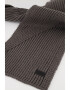 UGG Плетен кръгъл шал с лого - Pepit.bg