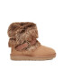 UGG Велурени боти Classic Buckle Mini с еко пух - Pepit.bg