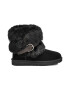 UGG Велурени боти Classic Buckle Mini с еко пух - Pepit.bg