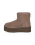 UGG Велурени непромокаеми боти Classic Mini с равна платформа - Pepit.bg