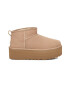 UGG Велурени боти Classic Ultra Mini - Pepit.bg