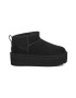 UGG Велурени боти Classic Ultra Mini - Черен - Pepit.bg