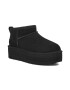 UGG Велурени боти Classic Ultra Mini - Черен - Pepit.bg