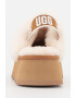 UGG Велурени чехли Funkette с отворена пета - Pepit.bg