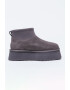 UGG Велурени зимни боти Classic Mini Dipper с текстил - Pepit.bg