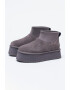 UGG Велурени зимни боти Classic Mini Dipper с текстил - Pepit.bg