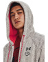 Under Armour Тренировъчно худи с цип - Бял/Сиво-бежов - Pepit.bg