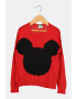 United Colors of Benetton Фино плетен пуловер с десен Mickey Mouse - Pepit.bg