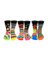 United OddSocks Дълги чорапи с шарка - 6 чифта - Pepit.bg