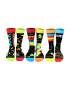 United OddSocks Дълги чорапи с шарка - 6 чифта - Pepit.bg