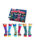 United OddSocks Дълги чорапи с шарка - 6 чифта - Pepit.bg