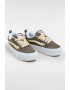 Vans Велурени спортни обувки Knu Stack - Бежов/Маслинено зелено/Бял - Pepit.bg