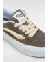 Vans Велурени спортни обувки Knu Stack - Бежов/Маслинено зелено/Бял - Pepit.bg