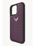 VELANTE OFFICIALE Унисекс кожен калъф за iPhone 16 Pro Max с шагрен - Черен/Виолетов - Pepit.bg