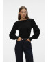 Vero Moda Рипсена блуза с деколте тип лодка - Pepit.bg