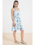 Vero Moda Рокля с лен Milo с шпиц - Pepit.bg