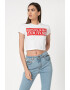 Versace Jeans Couture Къс топ с лого - Pepit.bg