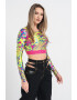 Versace Jeans Couture Къса блуза с лого - Pepit.bg