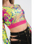 Versace Jeans Couture Къса блуза с лого - Pepit.bg