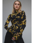 Versace Jeans Couture Слим блуза с принт - Pepit.bg