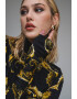 Versace Jeans Couture Слим блуза с принт - Pepit.bg