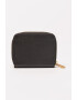 Zadig  Voltaire Кожен портфейл Mini ZV с цип - Златист/Черен - Pepit.bg