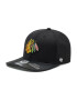 47 Brand Шапка с козирка Nhl Chicago Blackhawks H-CLZOE04WBP-BKB Черен - Pepit.bg