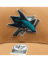 47 Brand Шапка с козирка NHL San Jose Sharks '47 MVP SNAPBACK H-MVPSP22WBP-QL Кафяв - Pepit.bg