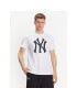 47 Brand Тишърт New York Yankees Checkerboard '47 Echo Tee Бял Regular Fit - Pepit.bg