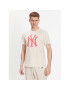 47 Brand Тишърт New York Yankees Imprint '47 Echo Tee Бежов Regular Fit - Pepit.bg