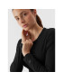 4F Блуза AW23TLONF167 Черен Slim Fit - Pepit.bg