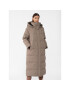 4F Пухено яке AW23TDJAF237 Кафяв Regular Fit - Pepit.bg