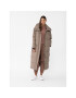 4F Пухено яке AW23TDJAF237 Кафяв Regular Fit - Pepit.bg
